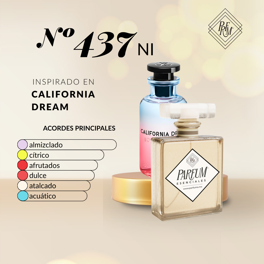 437NI- inspirado en CALIFORNIA DREAMS UNISEX